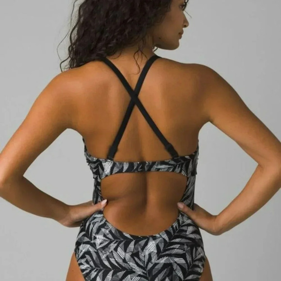 PrAna Marina One Piece / D-Cup, black springtime - Picture 3 of 8